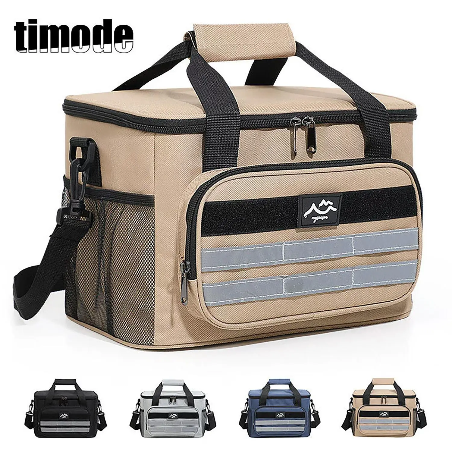 Large Capacity Outdoor Thermal Bag, Portable Insulated Picnic Bag, Outdoor Thermal Bag for Camping & Hiking, Insulated Portable Cooler, Cooler Lunch Bag