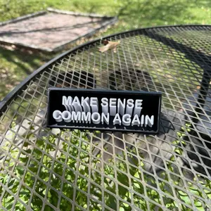 Make Sense Common Again - desk nameplate customizable