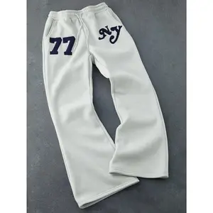 Baggy Sweatpants Wide Leg Flared Pants with Pocket Streewear Going Out