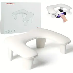 U Shape Nail Arm Rest, Breathable Nails Cushion Hand Holder, Manicure Armrest Portable for Acrylic Nails, Salons Personal Use, Valentine's Day Gift