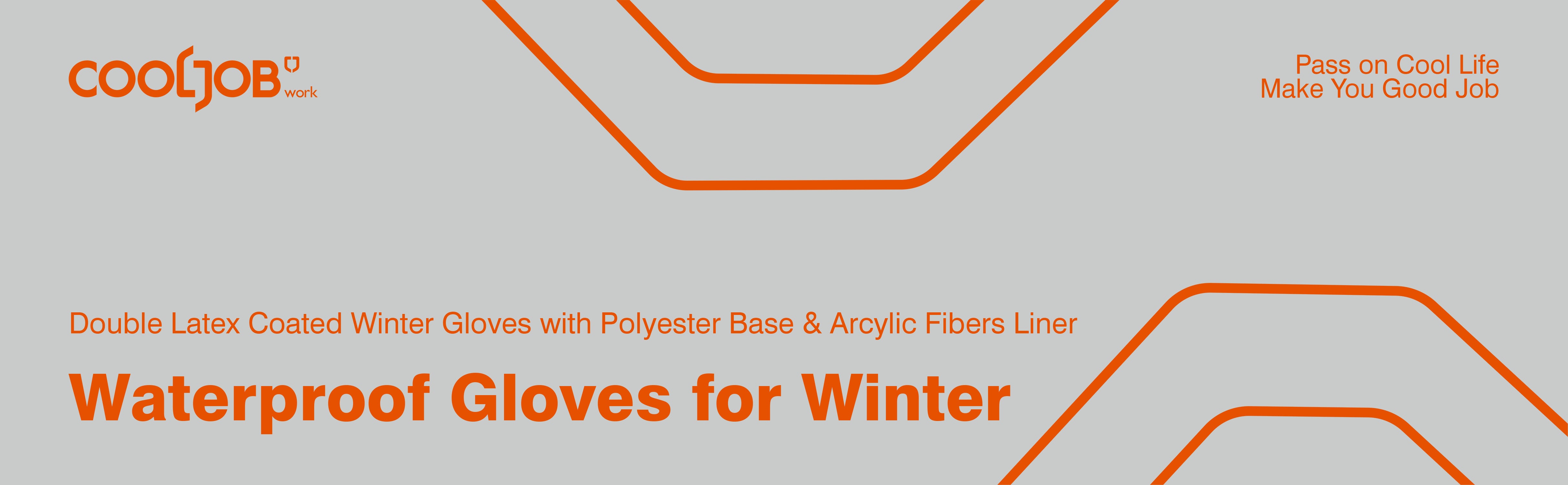 COOLJOB Waterproof Winter Freezer Gloves, Double Coated Rubber Safety Work Gloves(Orange) COOLJOB Waterproof Winter Freezer Gloves, Double Coated Rubber Safety Work Gloves(Orange)