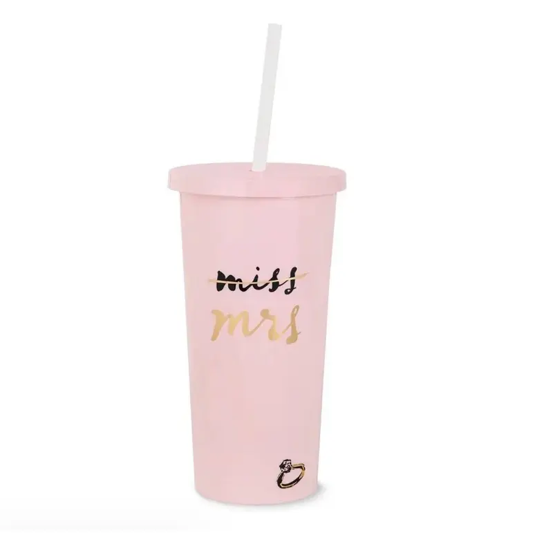 Kate Spade Insulated Tumbler with Straw - Miss to Mrs. Drinkware