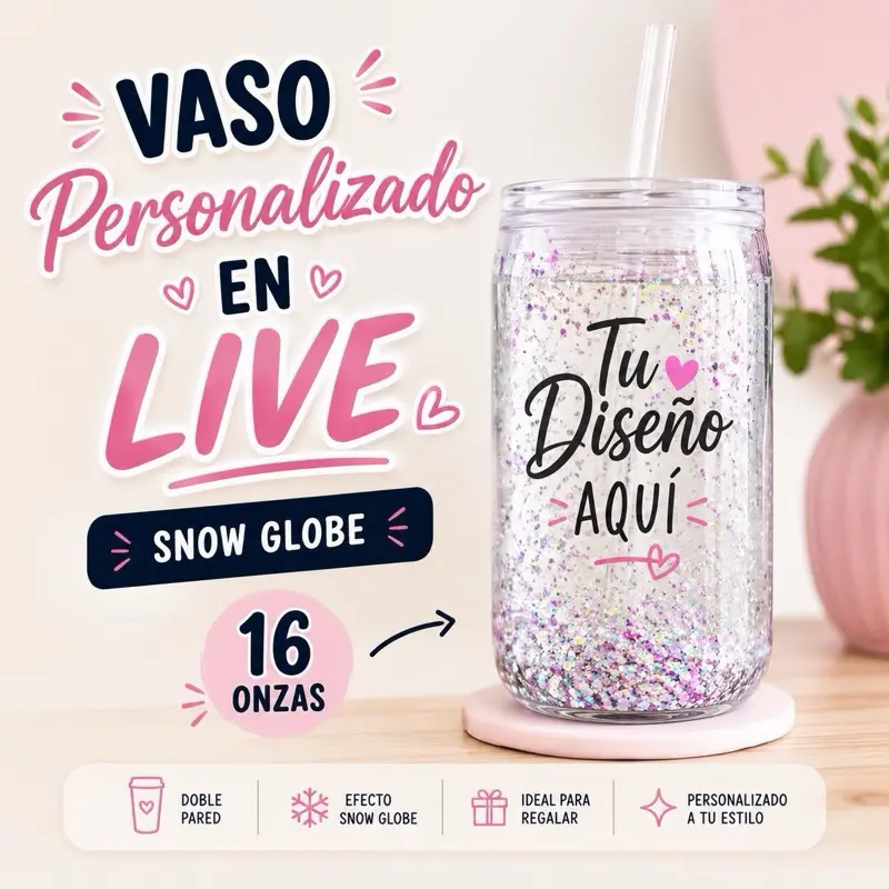 Vaso personalizado a tu gusto 16oz
