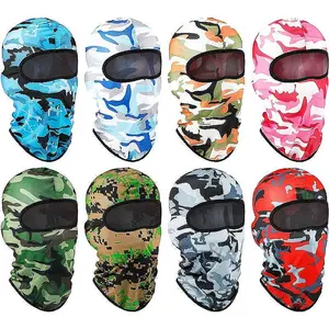 8 Pieces Thin Sun Protection Balaclava Windproof Balaclava UV Protection Full Face Covering for Outdoor Sports Motorcycle Headgear