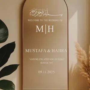 Islamic Wedding Welcome Sign | Vinyl Decal Sticker | Welcome Sign Wedding | Vinyl Sticker Decal | Customized Wedding Vinyl Decal | Wedding