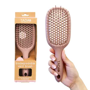 TADA Natural Beauty Vent Hair Brush Detangler for Curly, Thick, Wavy, and Thin Hair - Detangler Brush for Women, Men, Kids (Mauve) Haircare Heatless