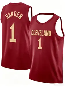 Burgundy Basketball Jersey Unisex, Breathable Mesh Sleeveless Vest, Urban Streetwear, Casual Sport Training Top, All Seasons