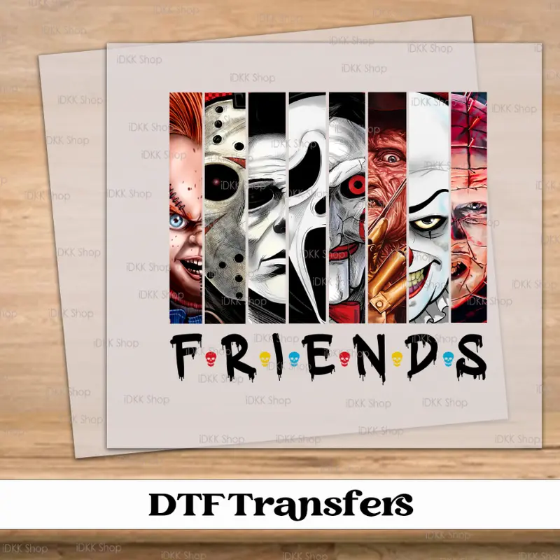 Halloween Friends DTF Tshirt Transfer