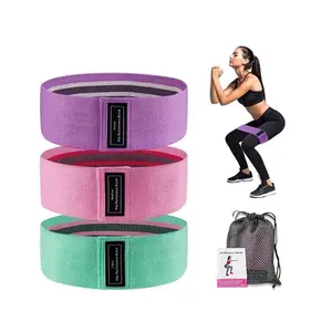 3-Piece Resistance Exercise Loop Bands, Home Gym Fitness & Yoga Glutes Trainer