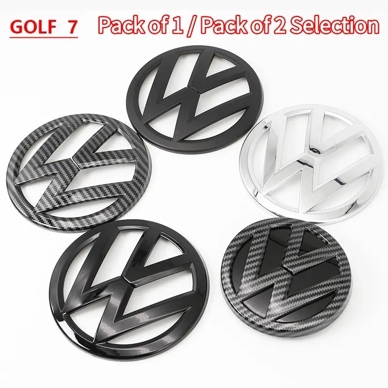 Volkswagen VW Golf 7 MK7 Front and Rear Emblem Badge Replacement for Golf VII 2013–2019