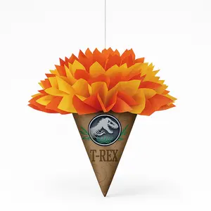 Jurassic World T-Rex Torch Pom Pom Hanging Decorations - 3 Pack