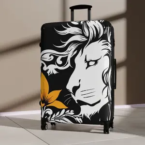 Sunflower Lion Suitcase – Bold & Vibrant, Exclusive at Loot Cascade