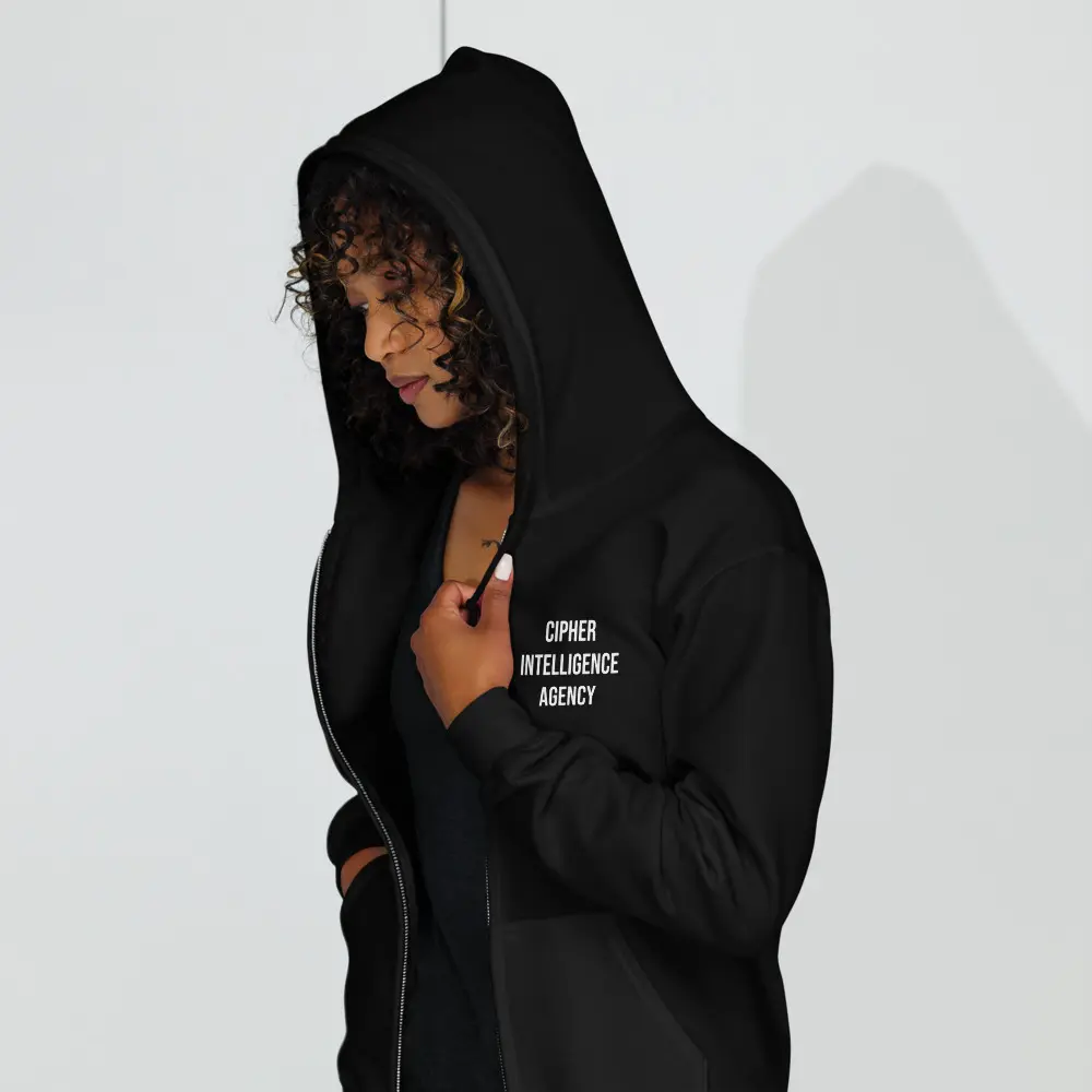 Cipher Intelligence Agency unisex zip up hoodie