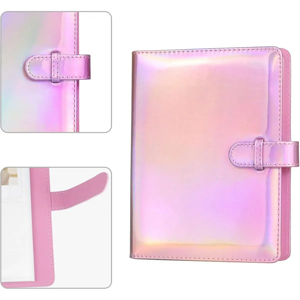 128 Pockets Photo Album Book Picture Album 2x3", Photo Albums for Fujifilm Instax 7S 8 9 25 70 41 Mini 11 12 9 40 Camera Evo Liplay 8 7+ Instant Camera, H HOME-MART for Polaroid Kodak HP Zink Snap Photo Storage(Illusion-Pink)