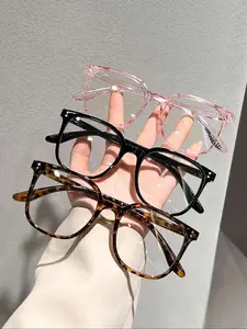 3-Pack Minimalist Square Frame Glasses | Unisex & Versatile for Work & Daily Use | Elevate your style in 2025.Gift