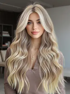 26 Inch Platinum Curly Long Hair Wig for Women, Natural Daily Wear, Versatile Style, Heat Resistant Fiber, Synthetic Curly Wigs, Perfect for Everyday Use