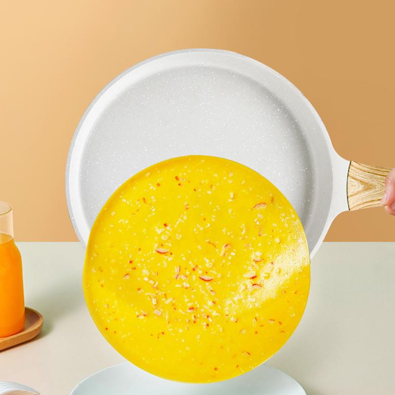 Nonstick Crepe Pan with Spreader,  Ceramic Coating Pancake Dosa Tawa Griddle Pan, for All Stove, Induction Compatible, PFOA Free (White)