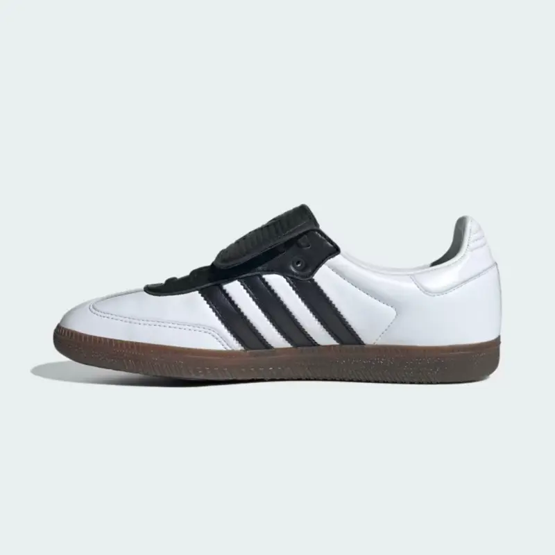 Adidas Samba LT White Core Black Men’s Athletic Sneakers, Featuring a Streamlined Low-Top Design, Classic White and Black Colorway, Signature 3-Stripes Detail, Lightweight Feel, Comfortable Fit, and Versatile Everyday Appeal for Walking & Casual Wear