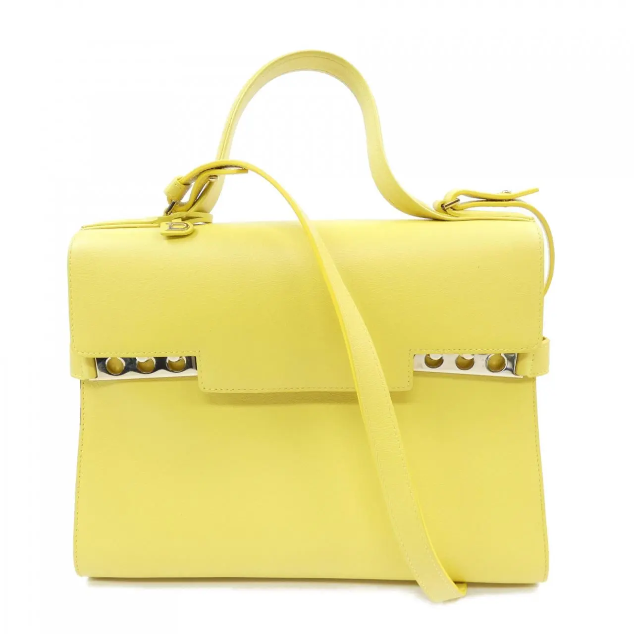Pre-owned delvaux Calfskin Shoulder Bags Tempete Calf Bag