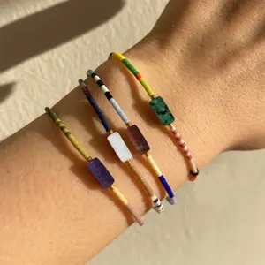 Sporty Sports Wristbands - Colorful Beaded Bracelet with Multi-hued, Unique, Niche Design, Stylish, Versatile, Light-Luxury Accessory