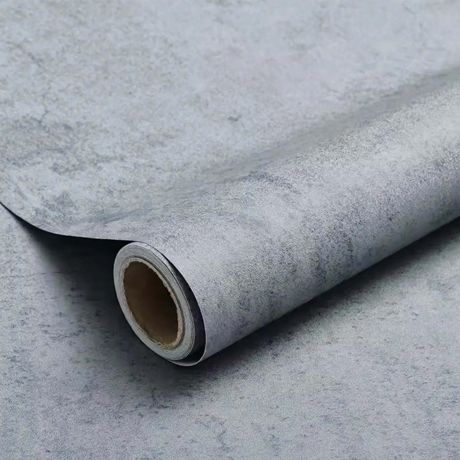 55cm PVC Self-Adhesive Floor Sticker, Cement Style Waterproof Oil Proof, Ideal for Living Room, Kitchen & Bathroom Decoration