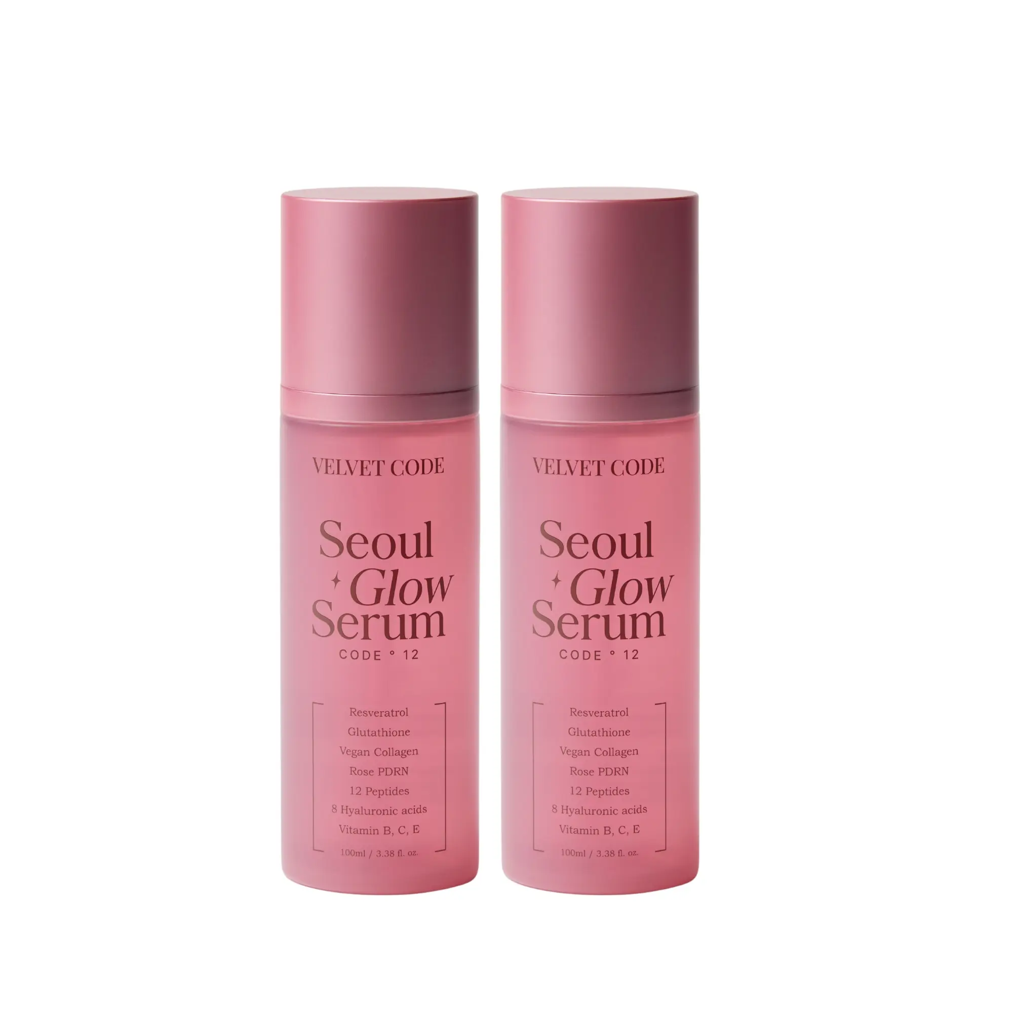 Velvet Code Seoul Glow Serum 2Pack - Lightweight Brightening Serum for Daily Hydration & Radiance