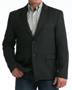 Cinch Men’s Charcoal Grey Western Suit Jacket with Paisley Lining