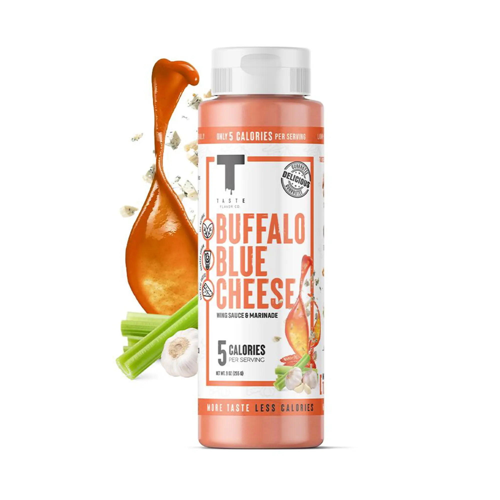 Taste Flavor Co. Buffalo Blue Cheese - Low Calorie Sauce with All Natural Ingredients - Made with Real Blue Cheese