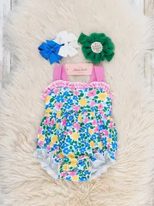 Blooming Garden Floral Ruffle Bubble Romper