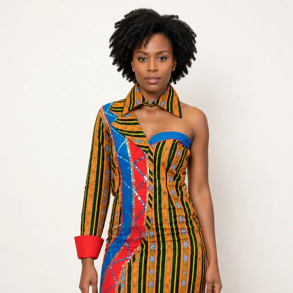 Tie fited gown