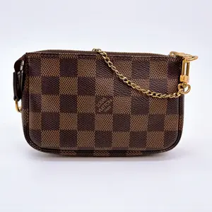 Pre-owned Louis Vuitton canvas Mini Bags Damier Ebene Mini Pochette