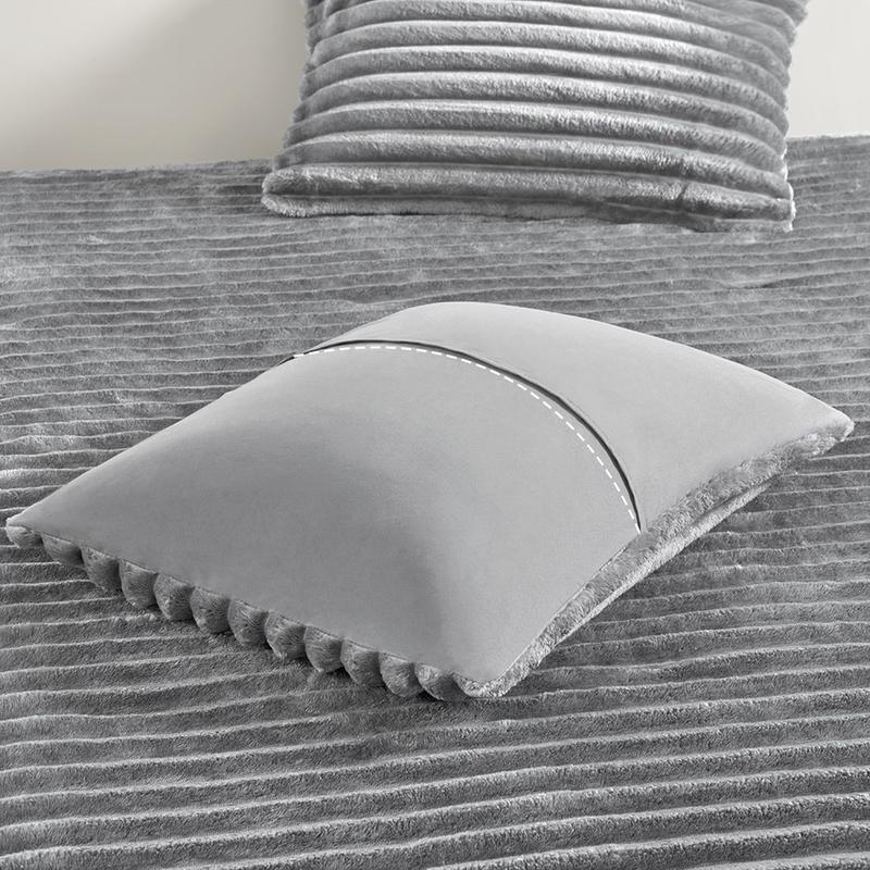 Regency Heights Comforter Set, Microfiber Reverse, Lightweight, Super Soft Ribbed Velvet Comforter, 2 Shams, All Season Bedding Duvet