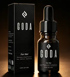 GODA For Her Pheromone Perfume Oil 15ml (0.50 Fl Oz), Alluring Jasmine Rose Floral Scent with Sweet Spicy Undertones, Long-Lasting Vegan Cruelty-Free Portable Travel Fragrance for Women