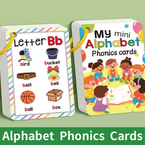 27 Alphabet Phonics Card English Learning Flashcards for Phonetic Learning of the 27 letters in English