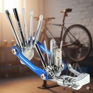 11-in-1 Portable Multi-Tool Bike Repair Kit | Universal Mountain Bike Emergency Tool Set | Essential Gear for Cycling Enthusiasts | Professional Grade Repair Tools