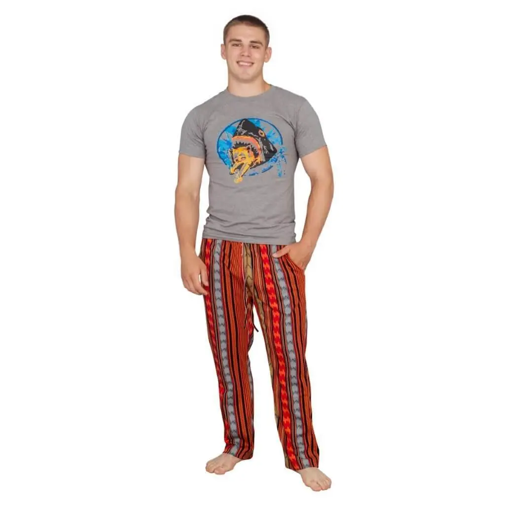 Adult Pineapple Express Saul T-Shirt and Pants Halloween Cosplay Costume Set