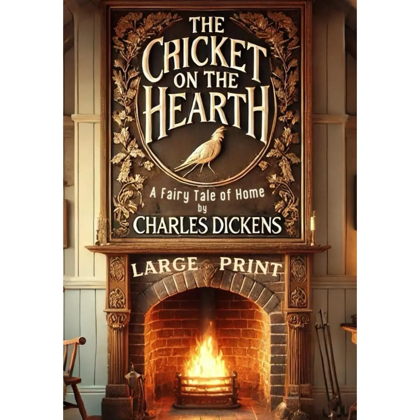 The Cricket on the Hearth: A Fairy Tale of Home (Large Print Edition): A heartwarming Victorian tale celebrating love, family