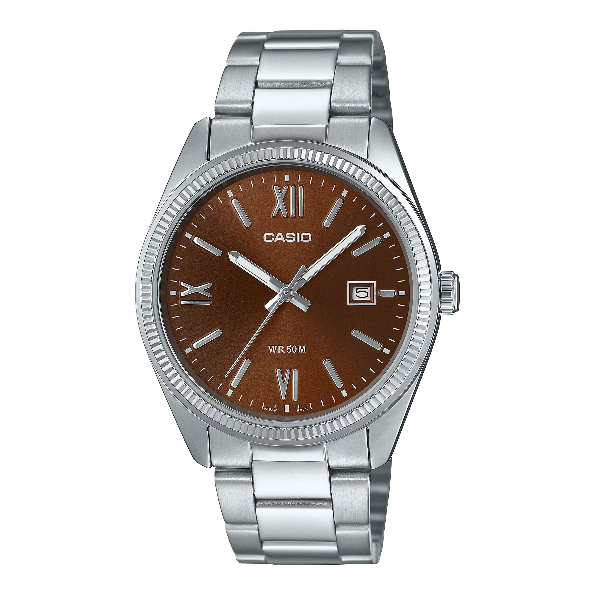 Casio Men’s Stainless Steel Analog Watch Brown Dial - MTP-1302DD-5AVDF