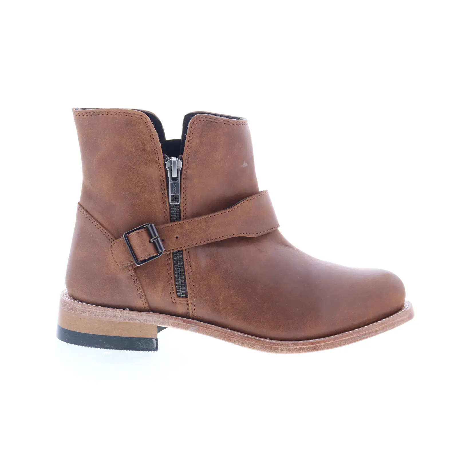 Jama Old West Western Boots 18164 Womens Brown Zipper Cowboy Western Boots