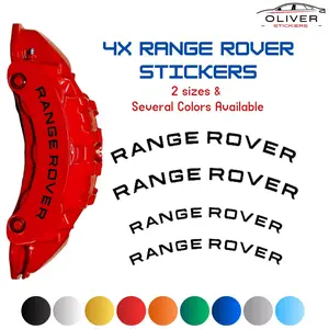 4x RANGE ROVER SPORT Brake Calipers Decal Stickers for Car