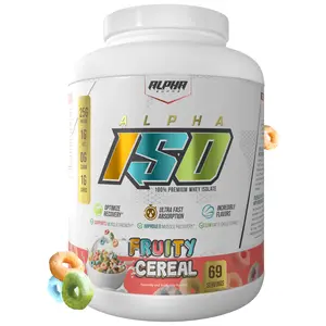 Alpha Supps Alpha Iso Protein Powder - Purity-Tested Fitness Supplement, 7 Flavors for Nutritional Support