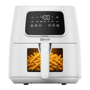 Kitchen Elite 5.5 Qt. Digital Air Fryer, Countertop Cooker w/ LED Screen, White Kitchen Elite 5.5 Qt. Digital Air Fryer, Countertop Cooker w/ LED Screen, White