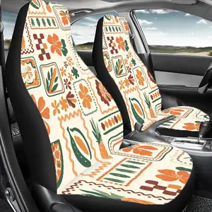Vintage Tropical Floral Pattern Car Seat Cover, Durable Polyester Car Seat Protector, Easy To Install Car Interior Accessories for Cars, Suvs, Sedans, Car Seat Decorative