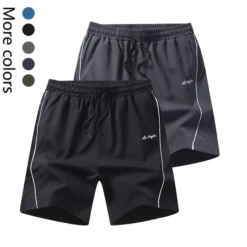 Clean Gent 1–2 piece set, summer men’s shorts outfit, breathable fitness shorts, quick-drying breathable fabric, comfortable polyester fabric, slight stretch, solid color design, convenient pockets