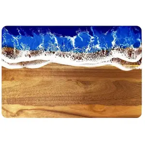 Epoxy Resin Acacia Cutting Board Cooked Food Board