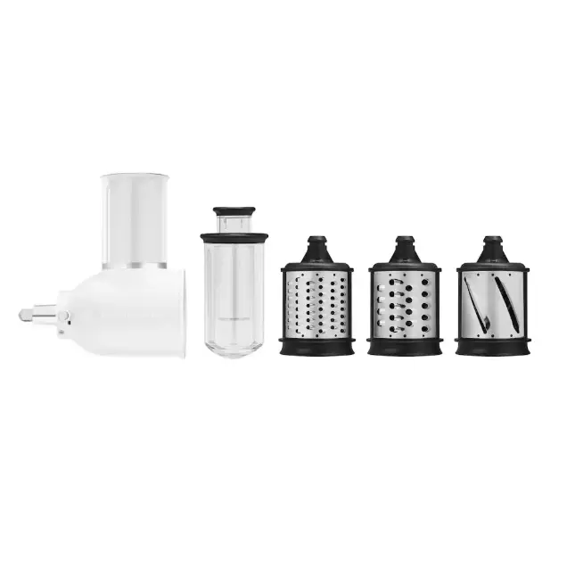 Fresh Prep Slicer Shredder for KitchenAid Stand Mixers White Food Processor