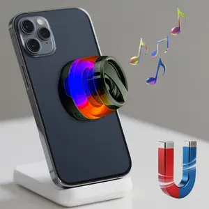 Compact  Bluetooth Speaker with Loud Volume, RGB Colorful Lights, Portable Rechargeable Audio for Travel, Desktop Gaming & Easter Gifts