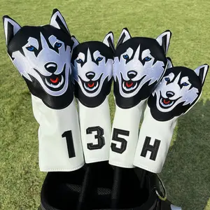 Wolfhound Design Golf Club Head Cover, Suitable for Driver Fairway Wood Hybrid, Unisex Outdoor Enthusiasts, Worthy Golf Club Protector