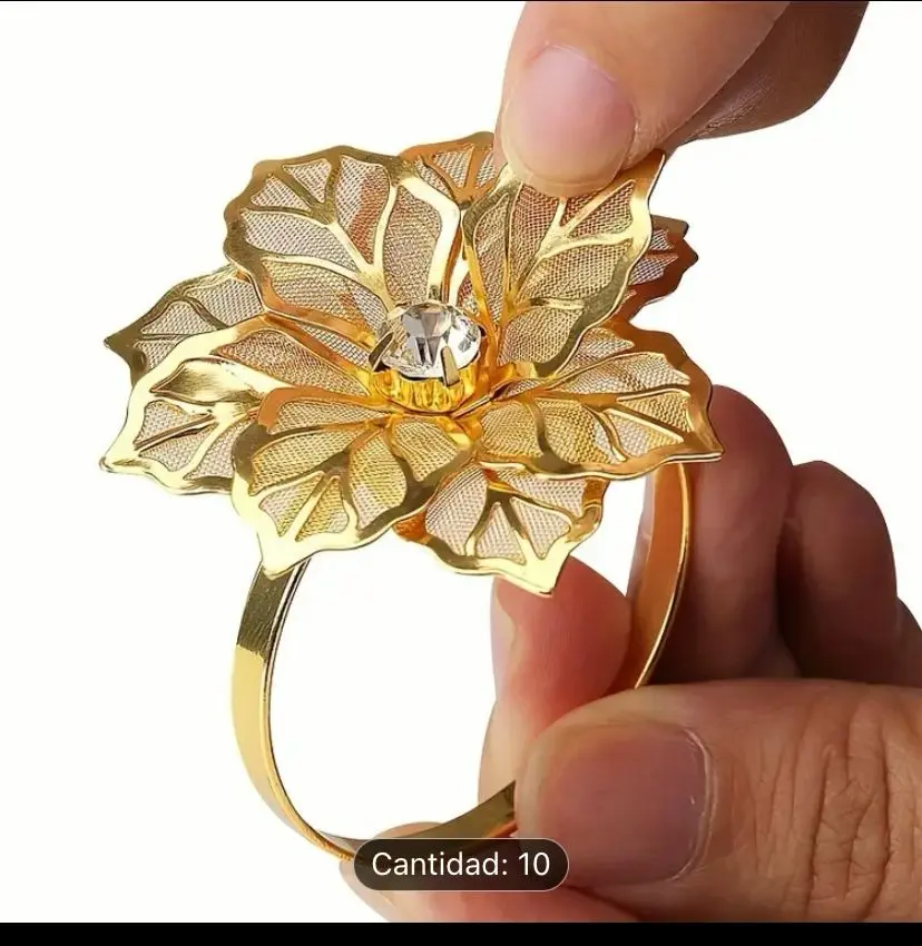 napkin ring, gold color,(pack 10) Kitchen Utensils