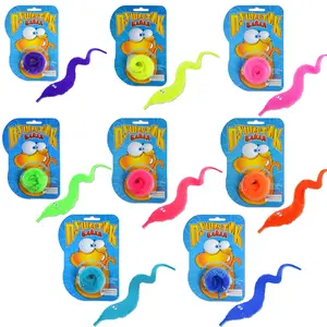 Enchanting Magic Worm Toy for Cats, Fun Prank Caterpillar for Interactive Games, Perfect Christmas Party Gift (random Color)